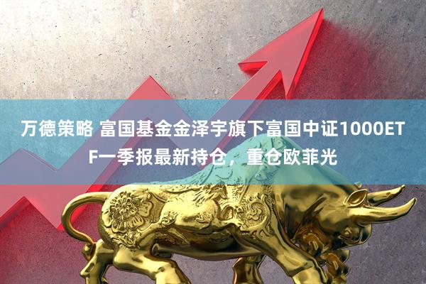万德策略 富国基金金泽宇旗下富国中证1000ETF一季报最新持仓，重仓欧菲光